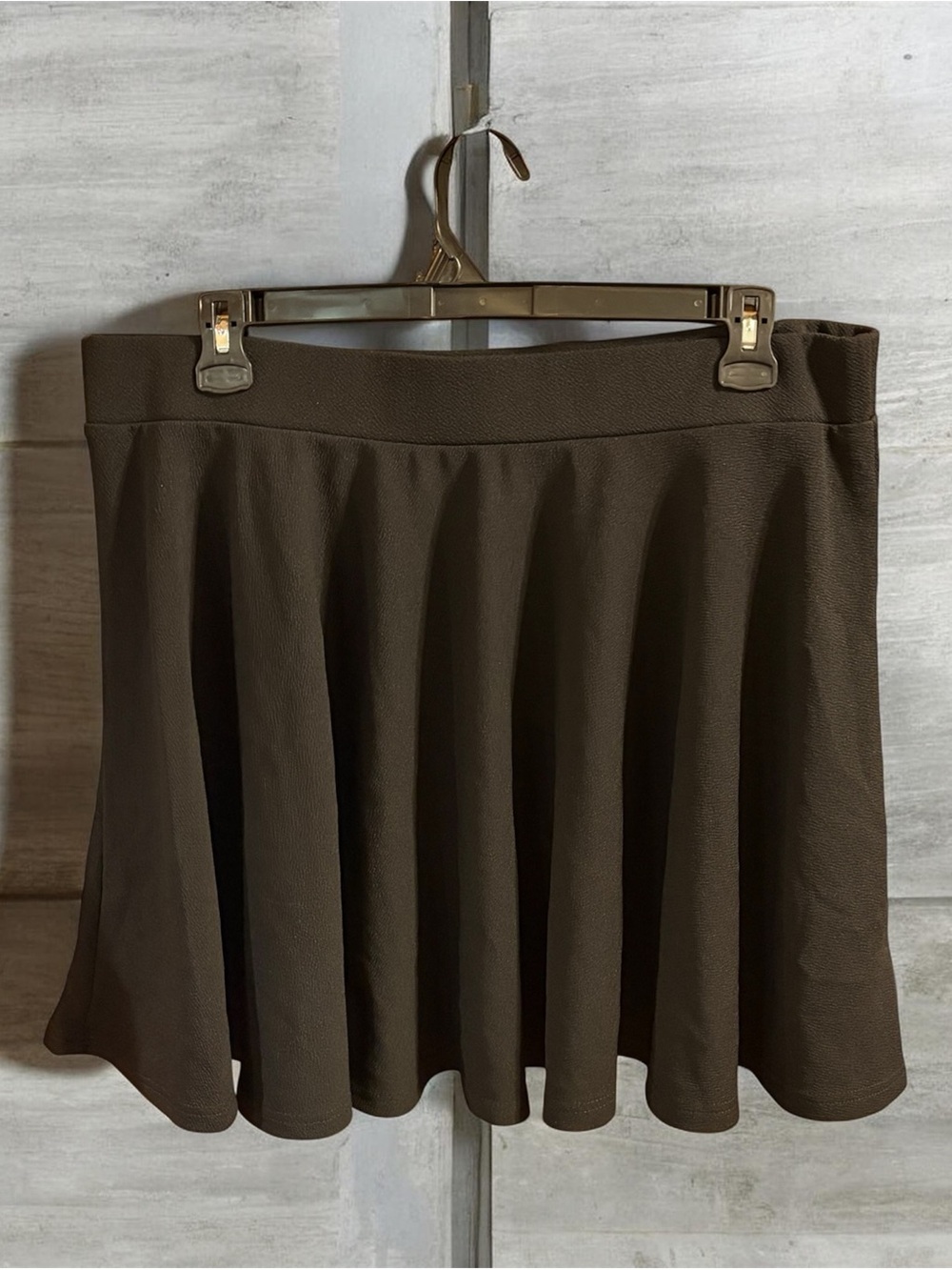 Classic black A-line skirt